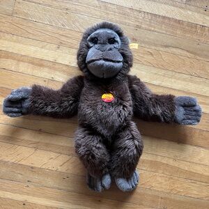 GORI monkey gorilla STEIFF stuffie stuffed animal brown large chimpanzee stieff